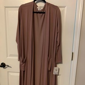 XL Dusty Rose LulaRoe “Sarah” Cardigan. Slinky. Modal.